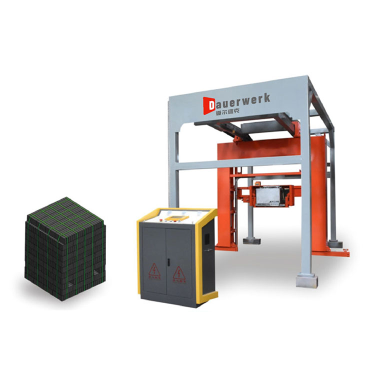 Fully automatic top-spin plastic strapping machine