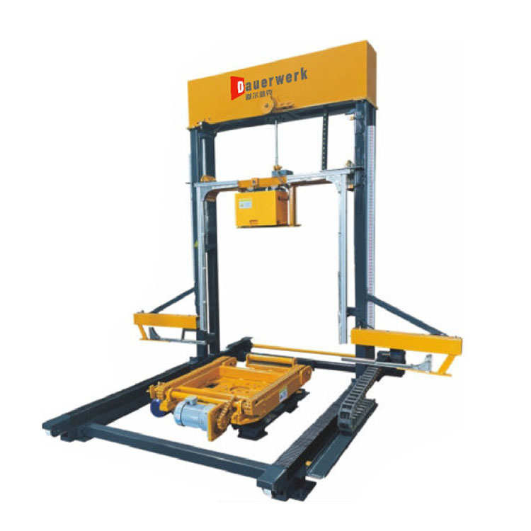 Fully automatic downward rotating plastic strapping machine