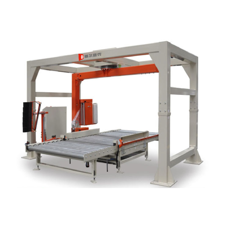 Fully automatic upward winding film baling machine