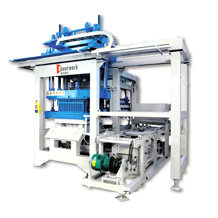 Automatic production line for pallet-free blocks